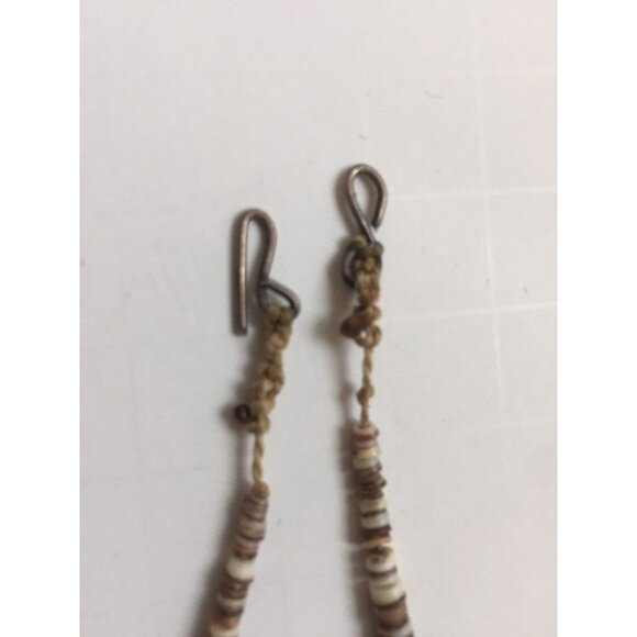 Vintage Heishi Necklace Turquoise Beads Graduated Shell Beads Santo Domingo - Picture 6 of 6